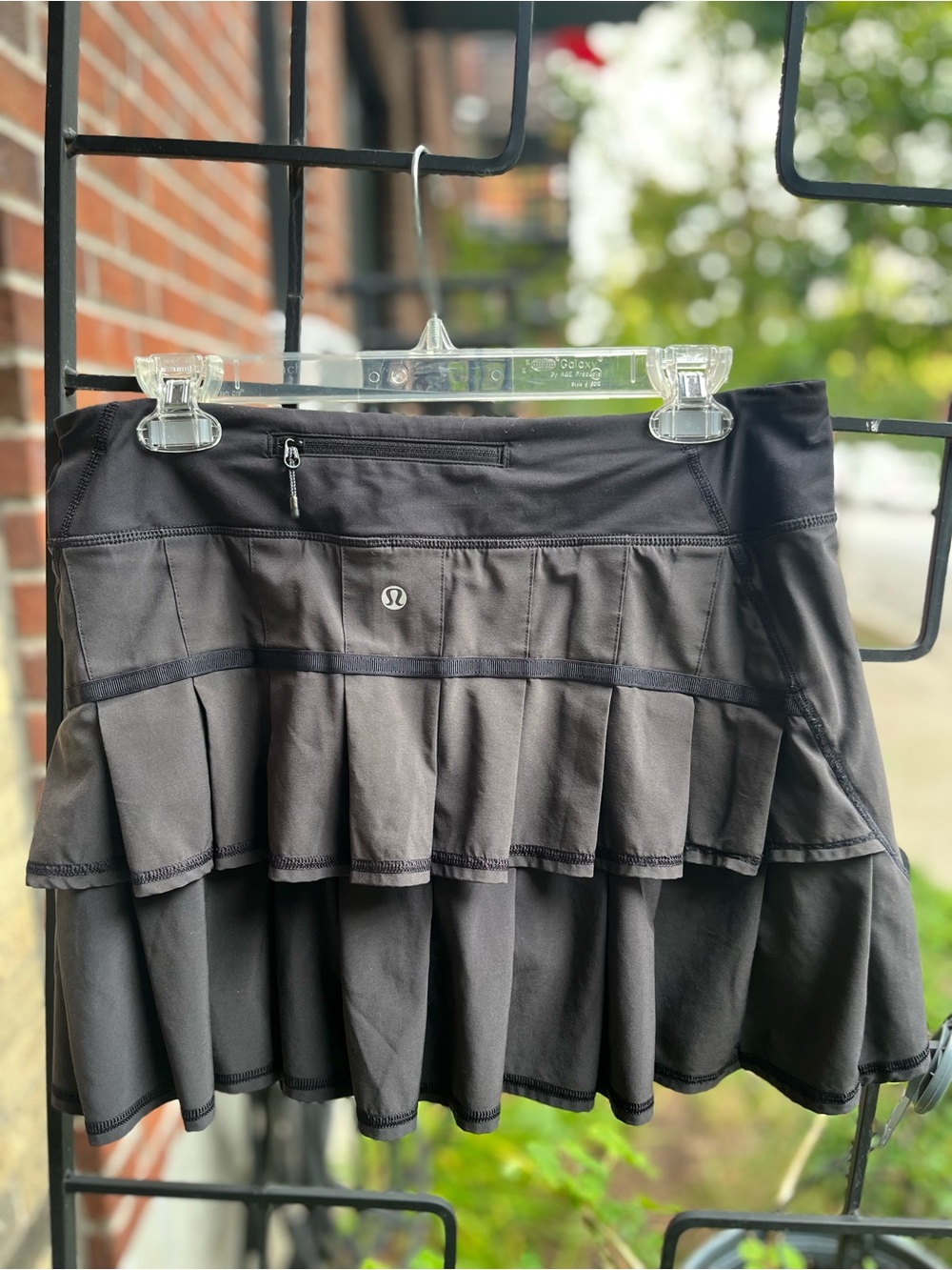 lululemon athletica Black Athletic Pleated Skort